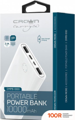 Внешний аккумулятор CrownMicro CMPB-1000 (БЕЛЫЙ) (229445)