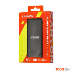 Внешний аккумулятор Canyon PB-53 5000MAH (ЧЕРНЫЙ) (229444)