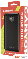 Внешний аккумулятор Canyon PB-2002 20000MAH (ЧЕРНЫЙ) (229438)