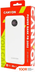 Внешний аккумулятор Canyon PB-2002 20000MAH (БЕЛЫЙ) (229437)