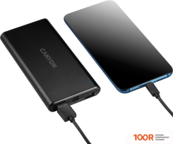 Внешний аккумулятор Canyon PB-106 10000MAH (ЧЕРНЫЙ) (229429)