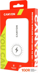 Внешний аккумулятор Canyon PB-1001 10000MAH (БЕЛЫЙ) (229421)