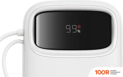 Внешний аккумулятор Baseus QPOW2 DUAL-CABLE DIGITAL DISPLAY FAST CHARGE POWER BANK 22.5W 10000MAH (БЕЛЫЙ) (229238)