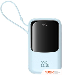 Внешний аккумулятор Baseus QPOW PRO+ DIGITAL DISPLAY FAST CHARGE 22.5W 10000MAH (ГОЛУБОЙ) (229237)