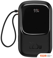 Внешний аккумулятор Baseus QPOW PRO WITH CABLE TYPE-C BUILT-IN 22.5W 20000MAH (ЧЕРНЫЙ) (229233)