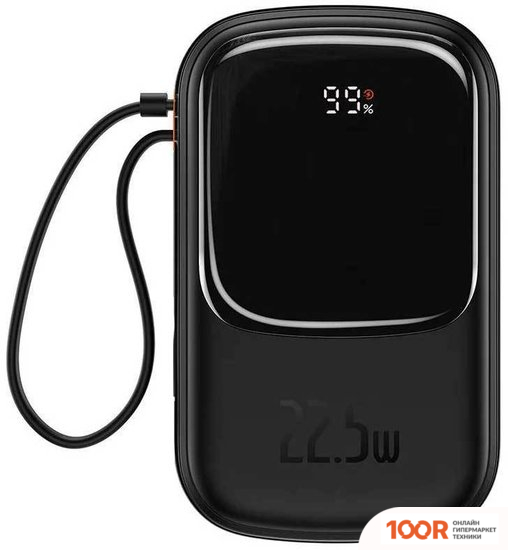 Внешний аккумулятор Baseus QPOW PRO WITH CABLE TYPE-C BUILT-IN 22.5W 20000MAH (ЧЕРНЫЙ) (229233)
