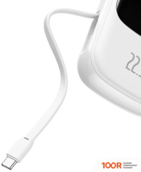 Внешний аккумулятор Baseus QPOW PRO WITH CABLE TYPE-C BUILT-IN 22.5W 20000MAH (БЕЛЫЙ) (229232)