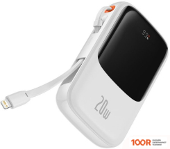 Внешний аккумулятор Baseus QPOW PRO DIGITAL DISPLAY FAST CHARGE POWER BANK IP EDITION 20W 10000MAH (БЕЛЫЙ) (229231)