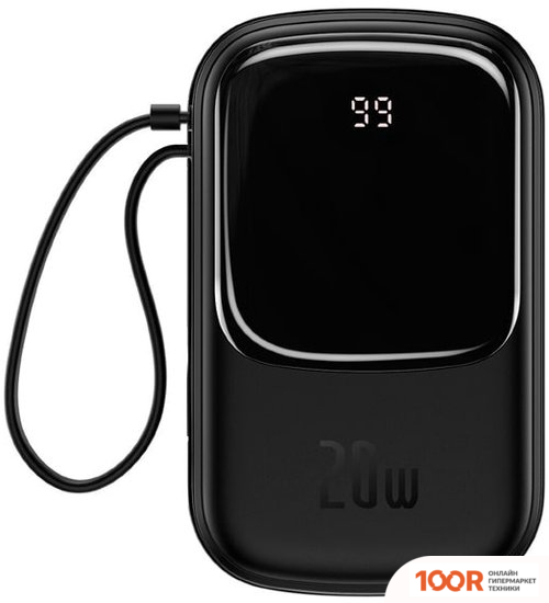 Внешний аккумулятор Baseus QPOW PRO DIGITAL DISPLAY FAST CHARGE 10000MAH 20W (ЧЕРНЫЙ) (229228)