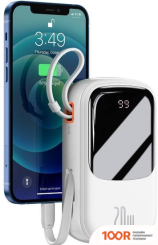 Внешний аккумулятор Baseus QPOW DIGITAL DISPLAY 20000MAH (БЕЛЫЙ) (229210)