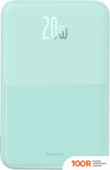 Внешний аккумулятор Baseus MAGPRO MAGNETIC BRACKET WIRELESS FAST-CHARGING POWER BANK 20W 5000MAH (МЯТНЫЙ) (229191)