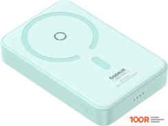 Внешний аккумулятор Baseus MAGPRO MAGNETIC BRACKET WIRELESS FAST-CHARGING POWER BANK 20W 5000MAH (МЯТНЫЙ) (229191)