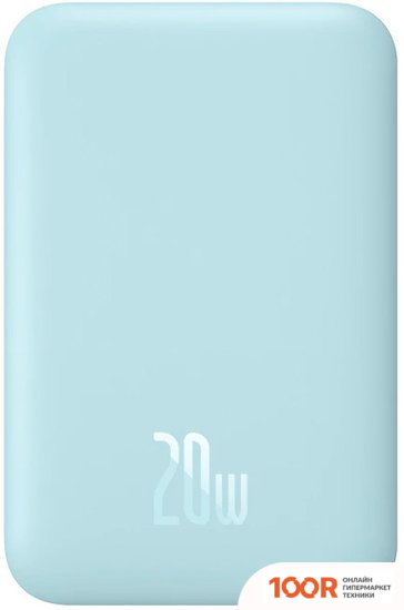 Внешний аккумулятор Baseus MAGNETIC WIRELESS PPCX020003 6000MAH (ГОЛУБОЙ) (229184)