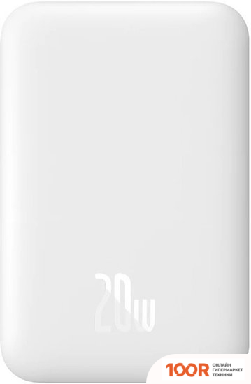 Внешний аккумулятор Baseus MAGNETIC WIRELESS PPCX020002 6000MAH (БЕЛЫЙ) (229183)