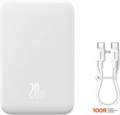 Внешний аккумулятор Baseus MAGNETIC MINI WIRELESS FAST CHARGE POWER BANK 20W 20000MAH (БЕЛЫЙ) (229158)