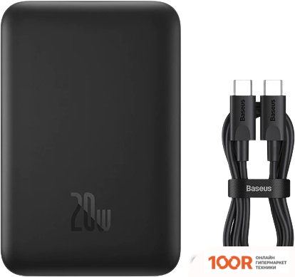 Внешний аккумулятор Baseus MAGNETIC MINI WIRELESS FAST CHARGE POWER BANK 10000MAH 20W (ЧЕРНЫЙ) (229157)