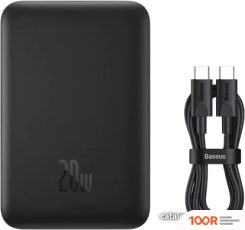 Внешний аккумулятор Baseus MAGNETIC MINI WIRELESS FAST CHARGE POWER BANK 10000MAH 20W (ЧЕРНЫЙ) (229157)