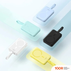 Внешний аккумулятор Baseus MAGNETIC MINI WIRELESS FAST CHARGE 20W 10000MAH (БЕЛЫЙ) (229151)