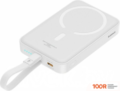 Внешний аккумулятор Baseus MAGNETIC MINI WIRELESS FAST CHARGE 20W 10000MAH (БЕЛЫЙ) (229151)