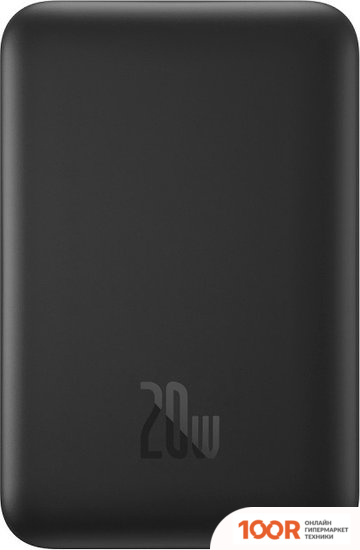 Внешний аккумулятор Baseus MAGNETIC MINI AIR WIRELESS FAST CHARGE POWER BANK 20W 6000MAH (ЧЕРНЫЙ) (229150)
