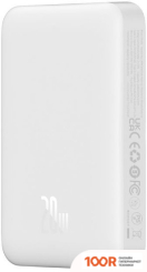 Внешний аккумулятор Baseus MAGNETIC MINI AIR WIRELESS FAST CHARGE POWER BANK 20W 10000MAH (БЕЛЫЙ) (229141)