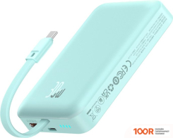 Внешний аккумулятор Baseus MAGNETIC FAST CHARGE POWER BANK TYPE-C EDITION 30W 10000MAH (МЯТНЫЙ) (229139)
