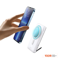 Внешний аккумулятор Baseus MAGNETIC BRACKET WIRELESS POWER BANK 20W 10000MAH (БЕЛЫЙ) (229134)
