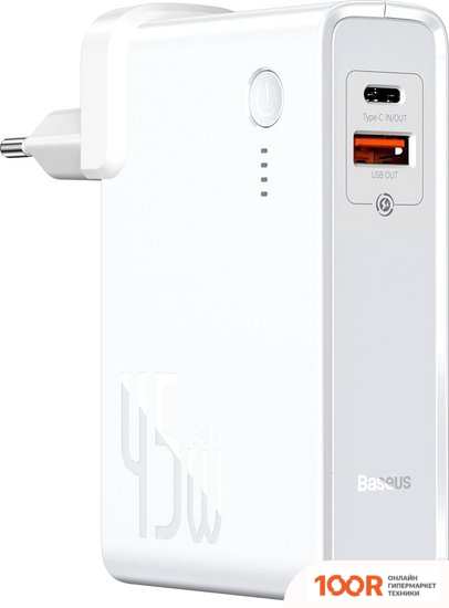 Внешний аккумулятор Baseus GAN PPNLD-C02 10000MAH (БЕЛЫЙ) (229125)