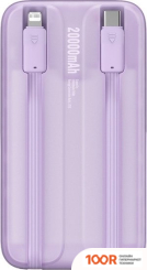 Внешний аккумулятор Baseus COMET SERIES DUAL-CABLE DIGITAL DISPLAY FAST CHARGE POWER BANK 22.5W 20000MAH (СИРЕНЕВЫЙ) (229116)