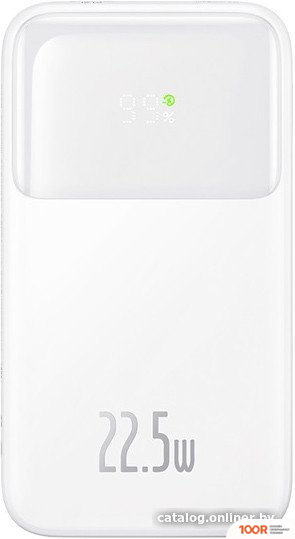 Внешний аккумулятор Baseus COMET SERIES DUAL-CABLE DIGITAL DISPLAY FAST CHARGE POWER BANK 22.5W 20000MAH (БЕЛЫЙ) (229115)