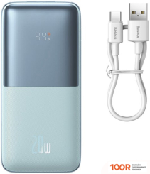 Внешний аккумулятор Baseus BIPOW PRO DIGITAL DISPLAY FAST CHARGE 20W OVERSEAS EDITION 10000MAH (БИРЮЗОВЫЙ) (229104)