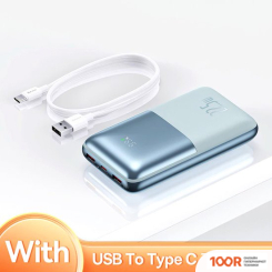 Внешний аккумулятор Baseus BIPOW PRO DIGITAL DISPLAY FAST CHARGE 20000MAH (БИРЮЗОВЫЙ) (229096)