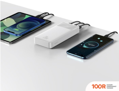 Внешний аккумулятор Baseus BIPOW FAST CHARGE POWER BANK 20W 20000MAH (БЕЛЫЙ) (229089)