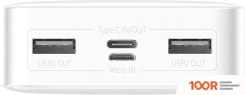 Внешний аккумулятор Baseus BIPOW DIGITAL DISPLAY PPDML-J02 20000MAH (БЕЛЫЙ) (229077)
