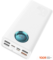 Внешний аккумулятор Baseus AMBLIGHT DIGITAL DISPLAY FAST CHARGE POWER BANK 65W 26800MAH (БЕЛЫЙ) (229059)