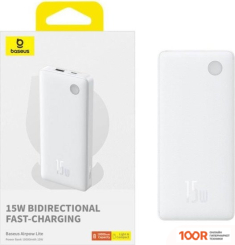 Внешний аккумулятор Baseus AIRPOW LITE POWER BANK 15W 10000MAH P10067500123-00 (БЕЛЫЙ) (229056)