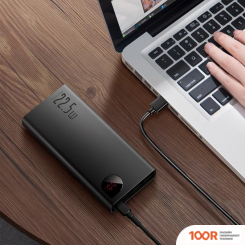 Внешний аккумулятор Baseus ADAMAN METAL DIGITAL DISPLAY QUICK CHARGE 22.5W 20000MAH (ЧЕРНЫЙ) (229036)