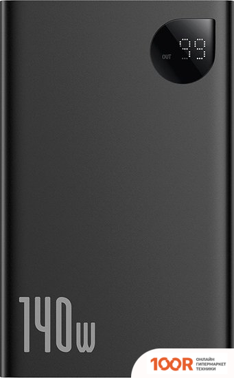 Внешний аккумулятор Baseus ADAMAN DIGITAL DISPLAY FAST CHARGE POWER BANK 140W 24000MAH (ЧЕРНЫЙ) (229026)
