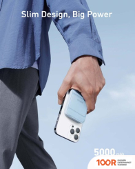Внешний аккумулятор Anker 622 MAGGO 5000MAH (ГОЛУБОЙ) (228953)