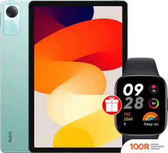 Планшет Xiaomi REDMI PAD SE 8GB/256GB МЕЖДУНАРОДНАЯ ВЕРСИЯ (МЯТНЫЙ) + УМНЫЕ ЧАСЫ XIAOMI REDMI WATCH 3 ACTIVE (ЧЕРНЫЙ) ПО АКЦИИ (228371)