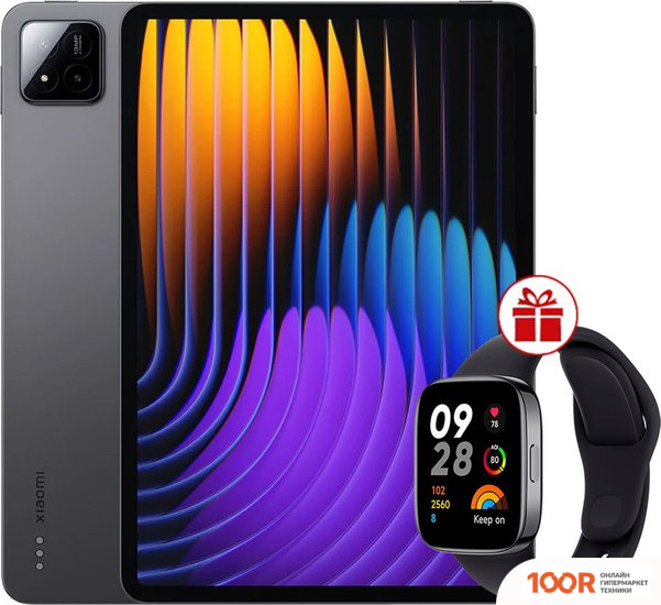 Планшет Xiaomi PAD 7 8GB/256GB МЕЖДУНАРОДНАЯ ВЕРСИЯ (ТЕМНО-СЕРЫЙ) + УМНЫЕ ЧАСЫ XIAOMI REDMI WATCH 3 (ЧЕРНЫЙ) ПО АКЦИИ (228254)