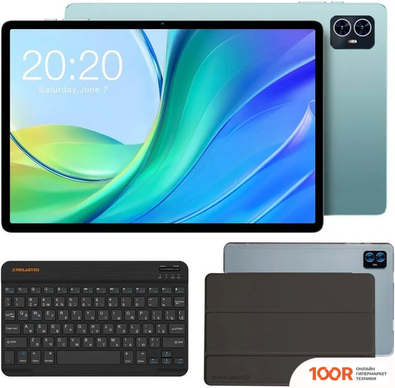 Планшет Teclast M50 6GB/128GB LTE (БИРЮЗОВЫЙ, С ЧЕХЛОМ И КЛАВИАТУРОЙ) (228058)