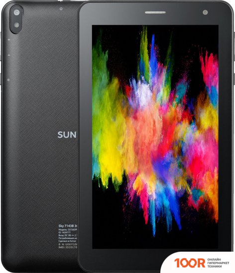 Планшет SunWind SKY 7143B 3G 1GB/16GB (ЧЕРНЫЙ) (228007)