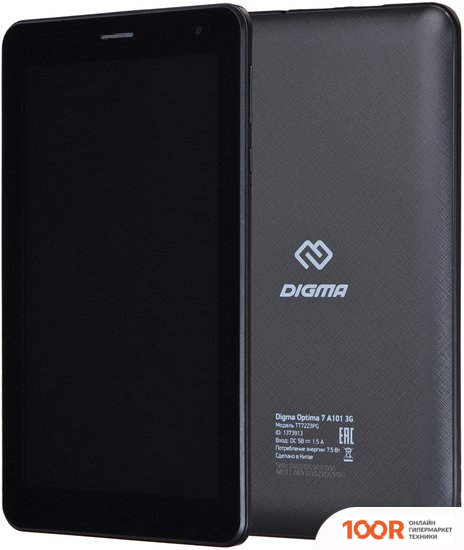 Планшет Digma OPTIMA 7 A101 TT7223PG 3G (ЧЕРНЫЙ) (226959)