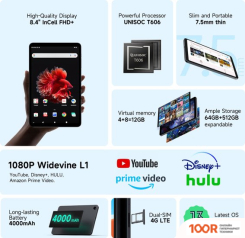 Планшет Alldocube IPLAY 50 MINI LTE 4GB/64GB (СЕРЫЙ) (226216)