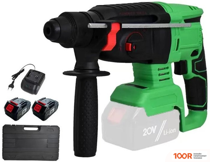 Перфоратор Zitrek ZKCH20FU-LI 084-1070 (С 2-МЯ АКБ, КЕЙС) (226084)