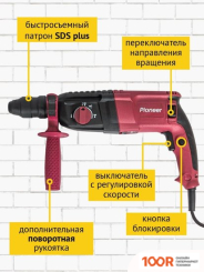 Перфоратор Pioneer Tools RH-M850-01C (КЕЙС) (225954)