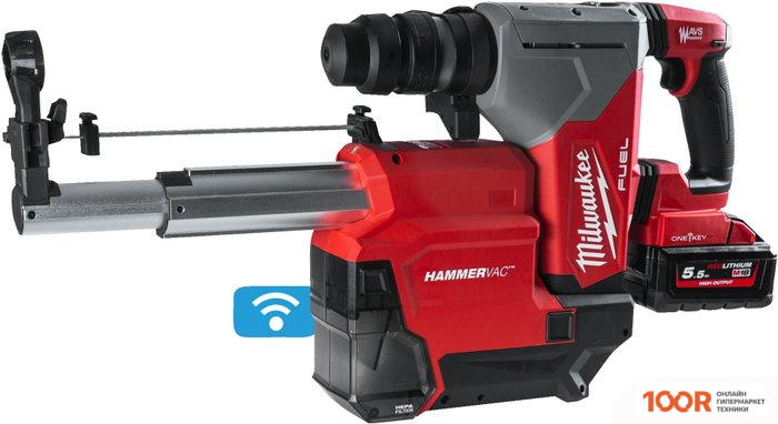 Перфоратор Milwaukee M18 ONE FHX DEL-552C FUEL 4933478506 (С 2-МЯ АКБ, КЕЙС) (225890)