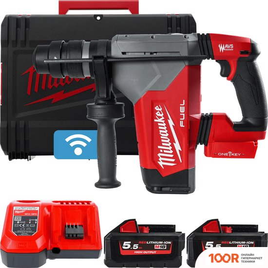Перфоратор Milwaukee M18 FUEL M18ONEFHPX-552X 4933478496 (С 2-МЯ АКБ, КЕЙС) (225879)