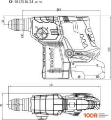 Перфоратор Metabo KH 18 LTX BL 24 601713840 (БЕЗ АКБ, КЕЙС) (225839)